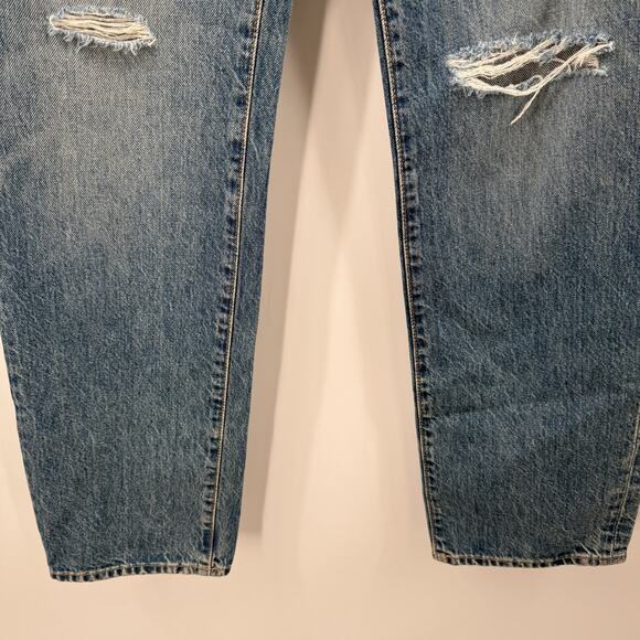 Slvrlake London Jeans SZ 27 NWT Shakedown Straight Leg Distress Denim High Waist - Picture 15 of 16